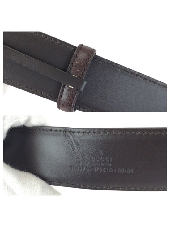 Guccissima Interlocking GG Pattern Dark Brown Gold main image 9